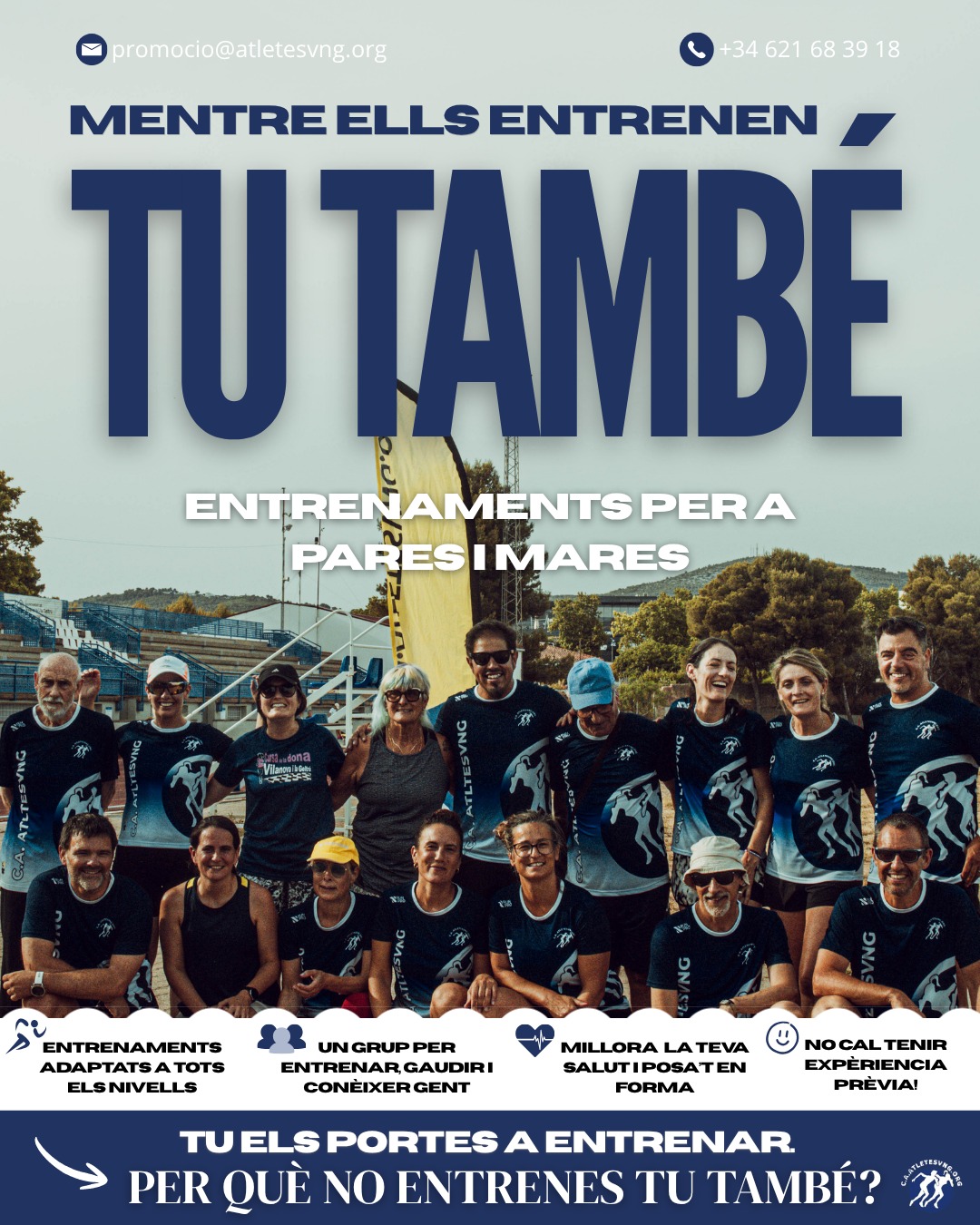 Mentre ells entrenen, tu també: entrenaments per a pares i mares